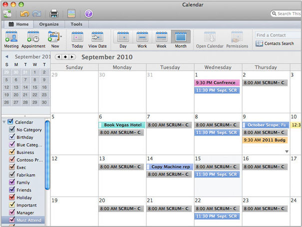 outlook for mac and windows calendar